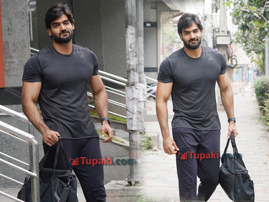 Actor Karhikeya Spotted At Outside Gym